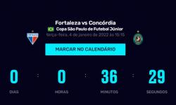 AO VIVO - Fortaleza x Concórdia-SC - Copa São Paulo de Juniores