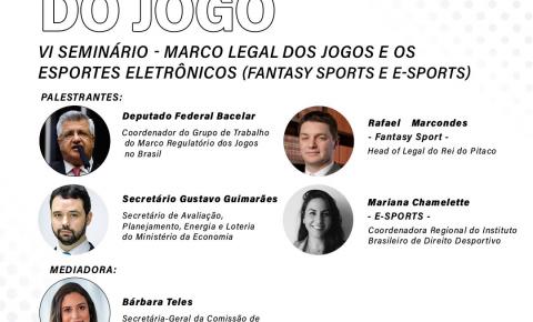 Rei do Pitaco participa de seminário virtual “As Regras do Jogo: Marco Legal dos Jogos e os Esportes Eletrônicos - Fantasy Sports e e-Sports