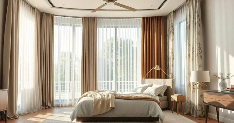 cortinas para quarto de casal