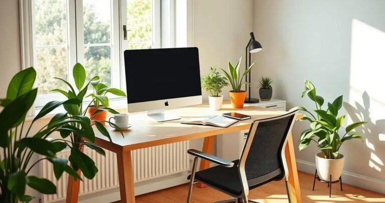 iluminação para home office