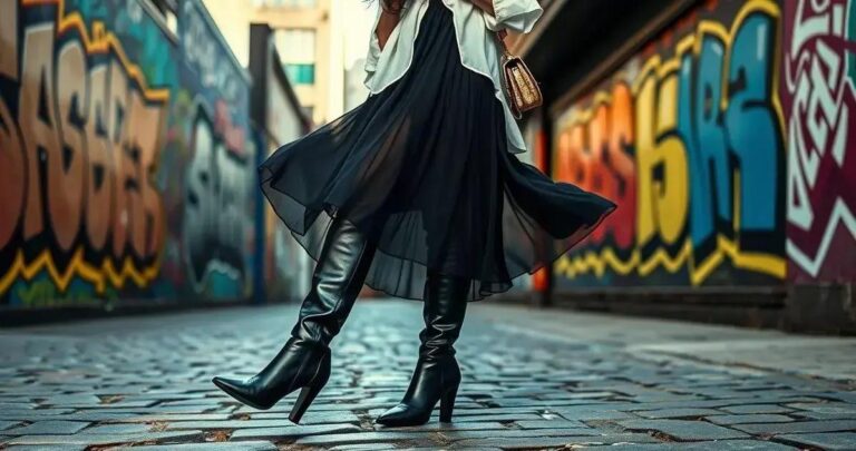 looks com bota de cano longo