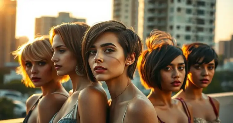 cabelo curto feminino