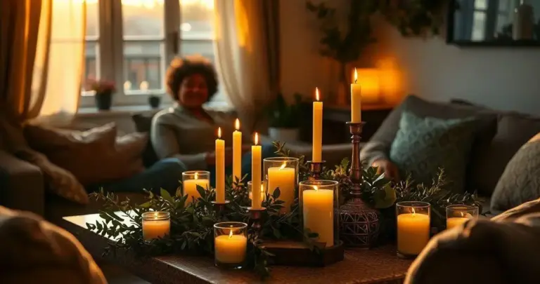 decoração com velas
