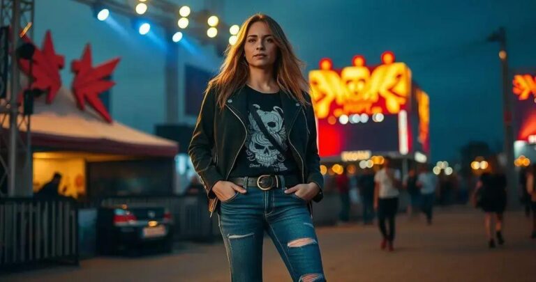 looks para show de rock