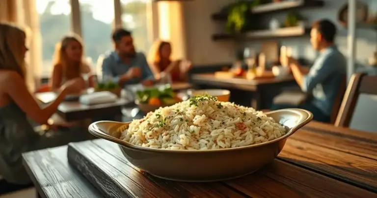 receita de arroz de forno cremoso e fácil